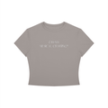 001 WOMEN'S CROP TEE